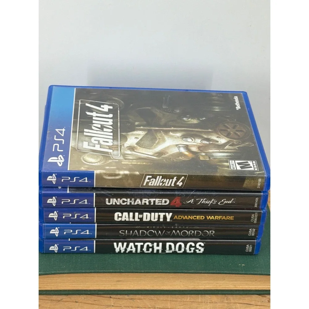 PS4 Game Bundle‎ Fallout 4 Uncharted 4 COD Advanced Warfare Shadow Mordor